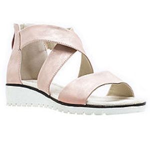 GC Porchia Sandals Blush or Black w/ back zipper